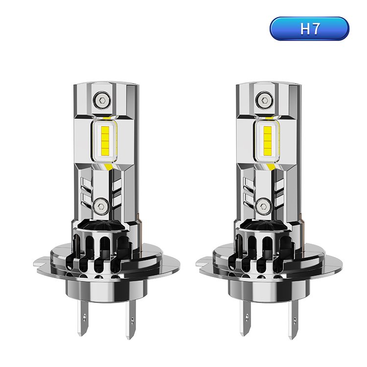 Asruex 23S H7 H11 9005 9006 All in One Electroplated Silver 35W 3500LM 6500K Led Headlight 1:1 for Cars